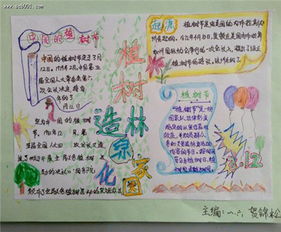 植树节手抄报我们的团结合作