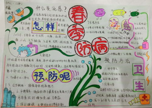 春季防病手抄报图片大全资料