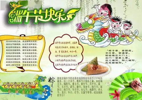 端午佳节,粽香万里,端午节手抄报大全,值得收藏屈原