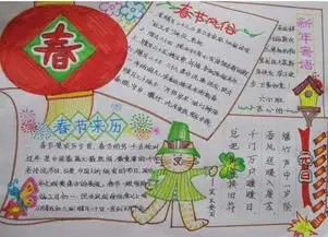 2019年关于春节由来的手抄报五年级