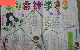 雷锋手抄报版面设计图大全简单又漂亮