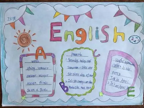 happyenglishhappylife惠济区南阳小学举行英语手抄报比赛