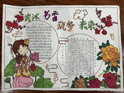 通川区文华街小学校举办文学节系列活动晒阅读手抄报
