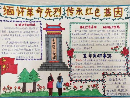 缅怀革命先烈,传承红色基因手抄报获奖作品大展示,快来围观
