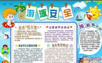 防溺水手抄报图片