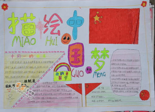 描绘中国梦手抄报图片内容