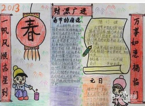 春节手抄报怎样制作