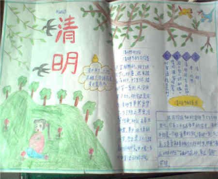 清明节手抄报清明所思