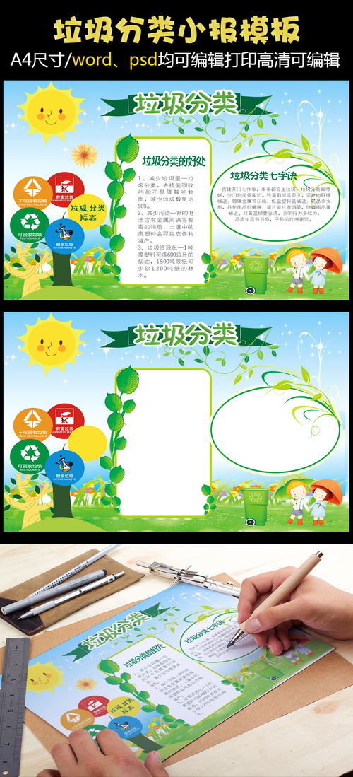 绿色垃圾分类手抄报保护环境小报图片设计素材高清psd模板下载52.46mbqq36c0d03e分享环保手抄报大全