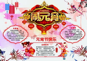元宵节快乐闹元宵电子版报设计元宵节快乐闹元宵电子版报图片查字典板报网