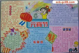 元宵手抄报贺元宵