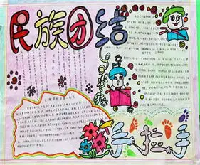 民族团结手抄报生活中,我们要学会团结