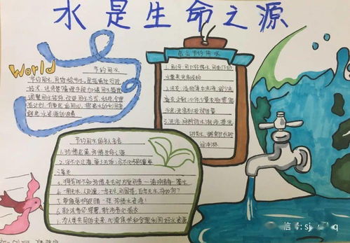 点滴节水,画笔生情石家庄一中东校区初二年级开展节水护水手抄报大赛