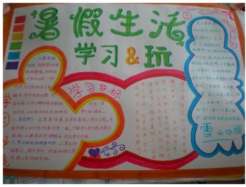 北京小学生活手抄报内容