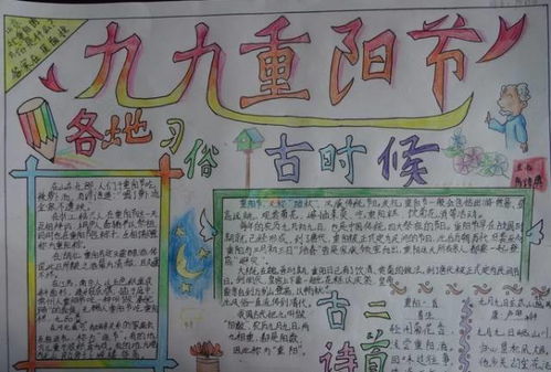 重阳节手抄报素材大全,各位老师家长拿走不谢