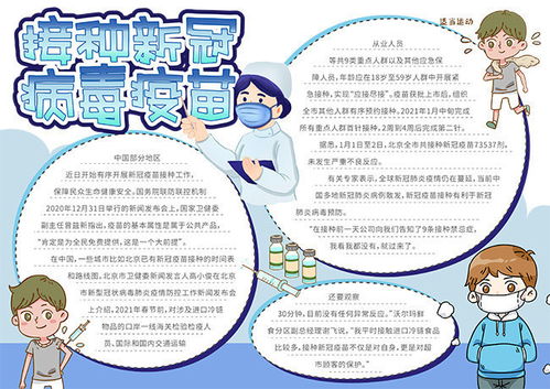 新型冠状病毒疫苗接种手抄报
