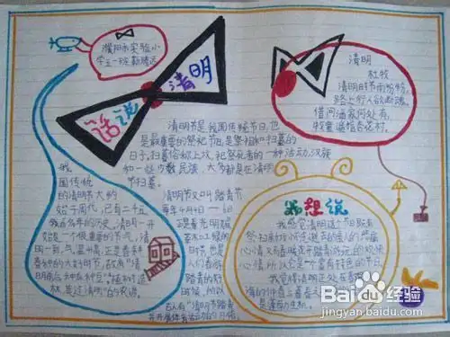 清明节的手抄报