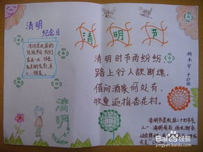 清明节手抄报素材