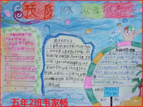 赤岗山小学开展防溺水手抄报评选活动