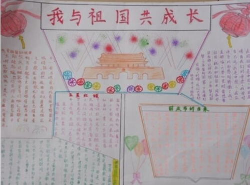 2020我与祖国共成长手抄报我与祖国共成长手抄报图片2020