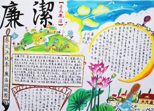 小学生廉洁手抄报图片精选简单好看