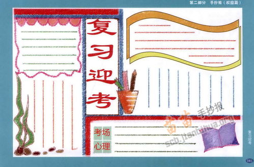 小学生复习迎考手抄报内容