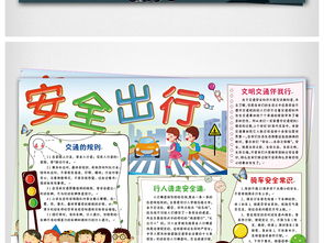 word两套交通安全小报手抄报电子小报图片素材交通安全手抄报大全worddoc模板下载14.16mb安全健康手抄报
