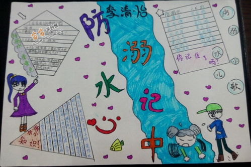 防溺水记心中手抄报图片资料