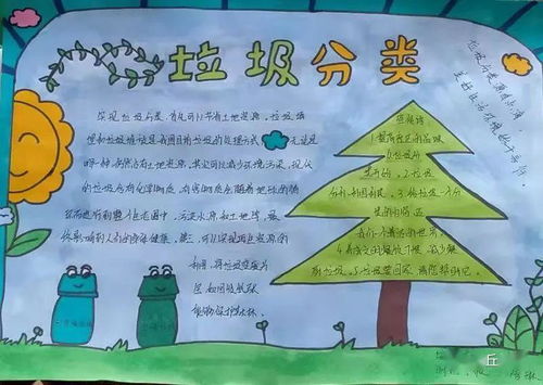 欢度六一安丘市垃圾分类我先行少儿手抄报展示活动开始啦
