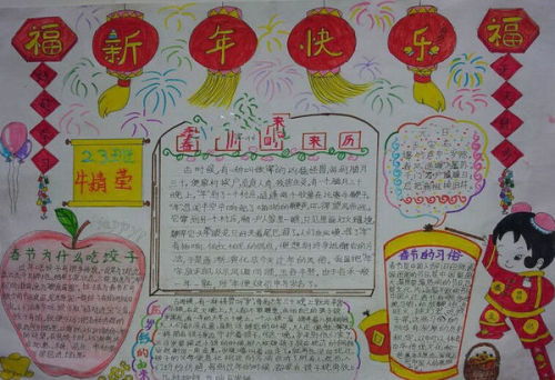 春节手抄报图片大全图片