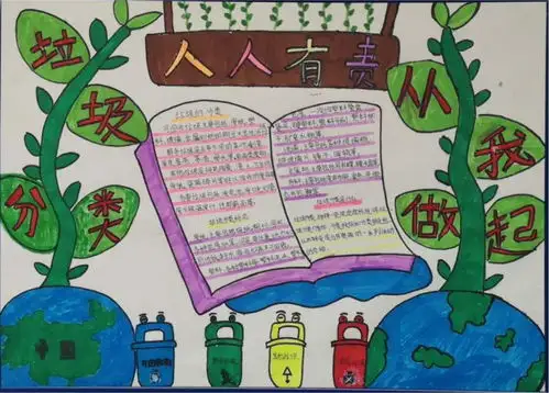 倡导垃圾分类崇州百名少年儿童把绿色画出来
