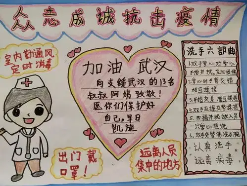 孩子们的手抄报和视频,在第一时间发往武汉抗疫一线......