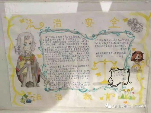 洛阳市第二十四中学迎元旦黑板报主题教育系列手抄报比赛
