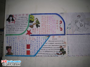 电子商务与管理系组织开展学雷锋手抄报设计活动