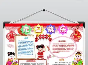 新年快乐小报元旦手抄报猪年春节电子小报图片素材元旦手抄报大全worddoc模板下载131.18mb节日手抄报