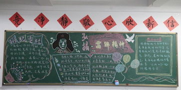 中文与传媒系开展学雷锋精神主题黑板报评比活动