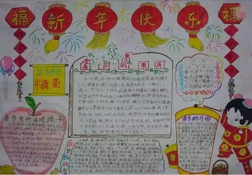 春节手抄报最全汇总附16年级春节作文写作思路技巧范文