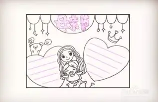 简笔画画母亲节手抄报