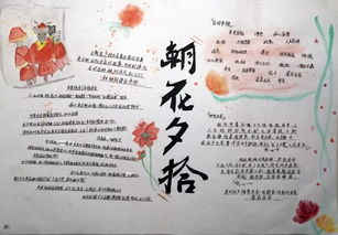 朝花夕拾手抄报一