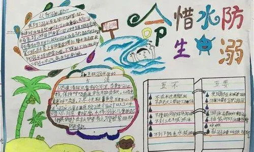 防溺水手抄报大全