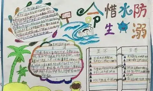 防溺水手抄报大全