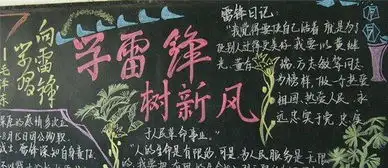 学雷锋黑板报资料