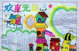 元旦手抄报设计图片
