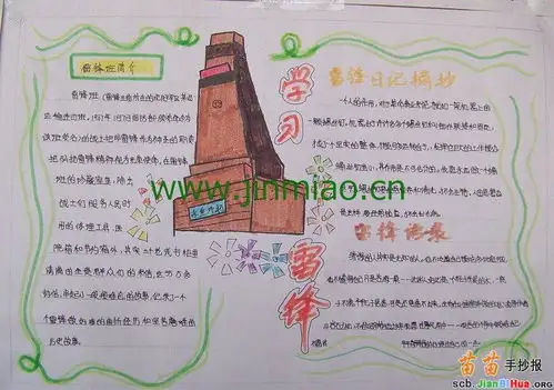 初中学习雷锋手抄报