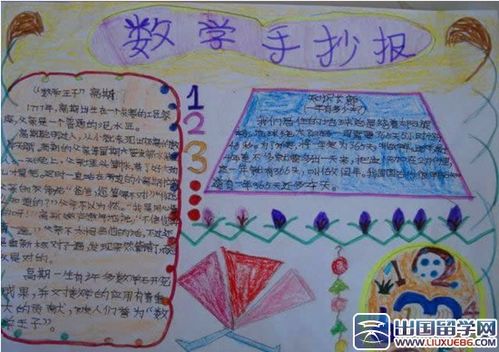 二年级下学期数学小报范本