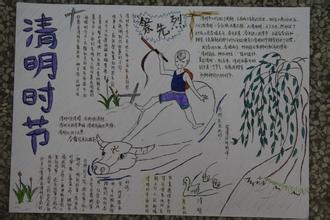 清明节手抄报扫墓