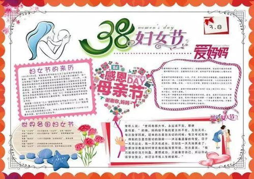 妇女节快到了,手抄报贺卡模板全攻略,赶快为孩子收藏吧