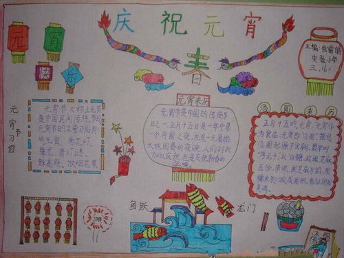2020年五年级元宵节手抄报图片大全2张