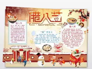 word腊八节小报春节手抄报新年电子小报图片模板wps设计图下载元旦手抄报大全编号19116976