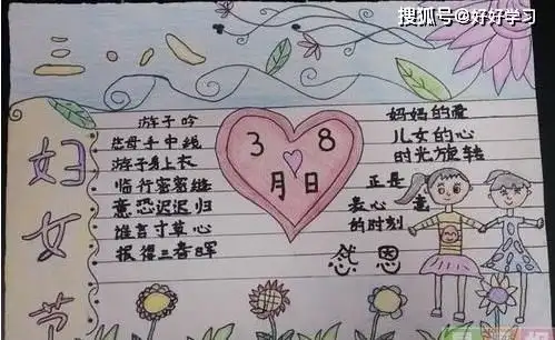 3.8妇女节手抄报小学